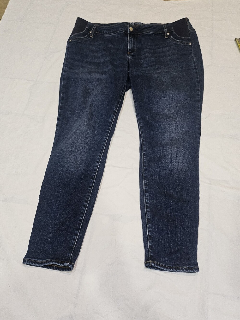 Gap Maternity True Skinny Jeans Side Panel Size 33R